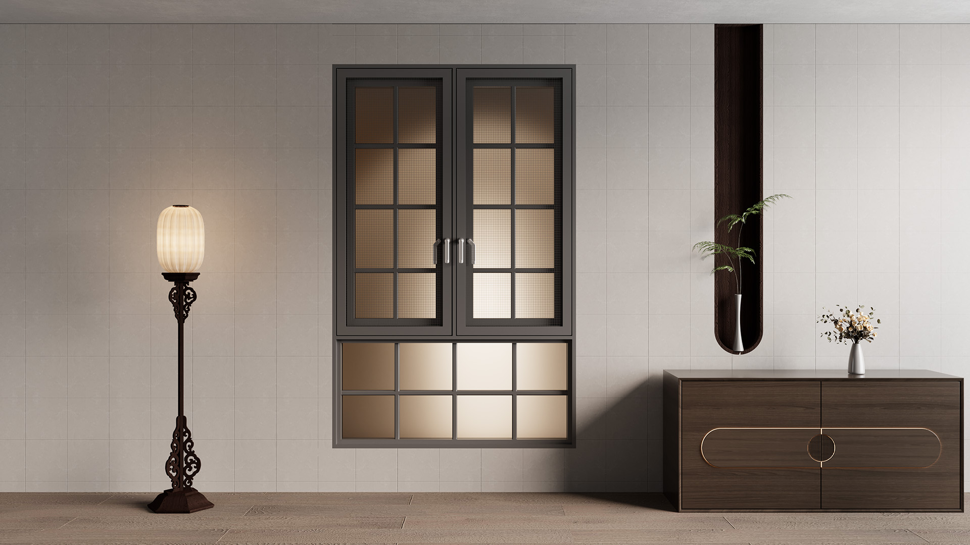 蘭亭斷橋平開窗（外開內開）